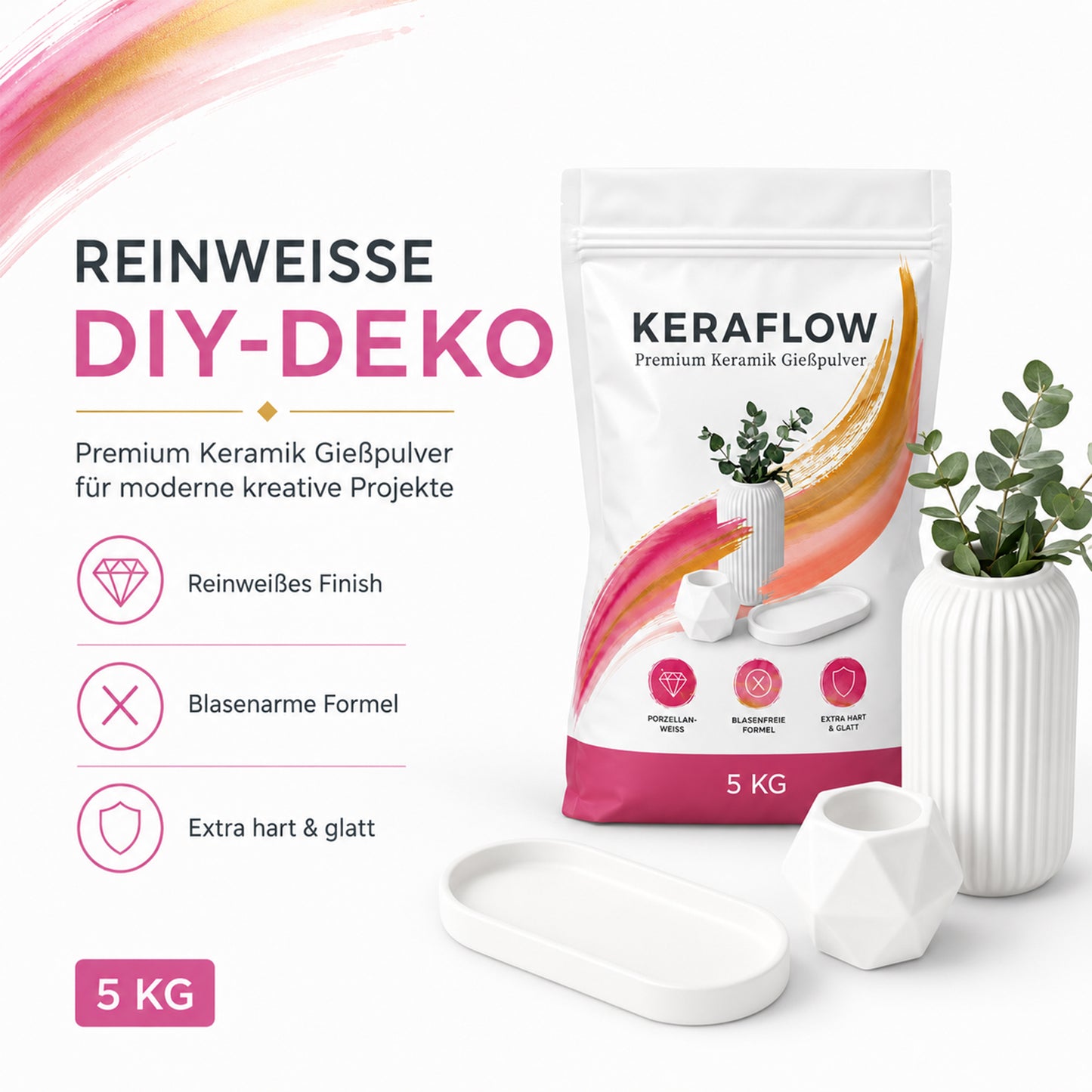 Keramik Gießpulver Weiß